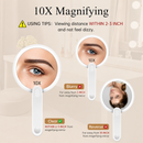 Hanglow Travel Mirror Travel Makeup Mirror Handheld Mirror with Light Vanity Light
