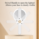 Hanglow Travel Mirror Travel Makeup Mirror Handheld Mirror with Light Vanity Light